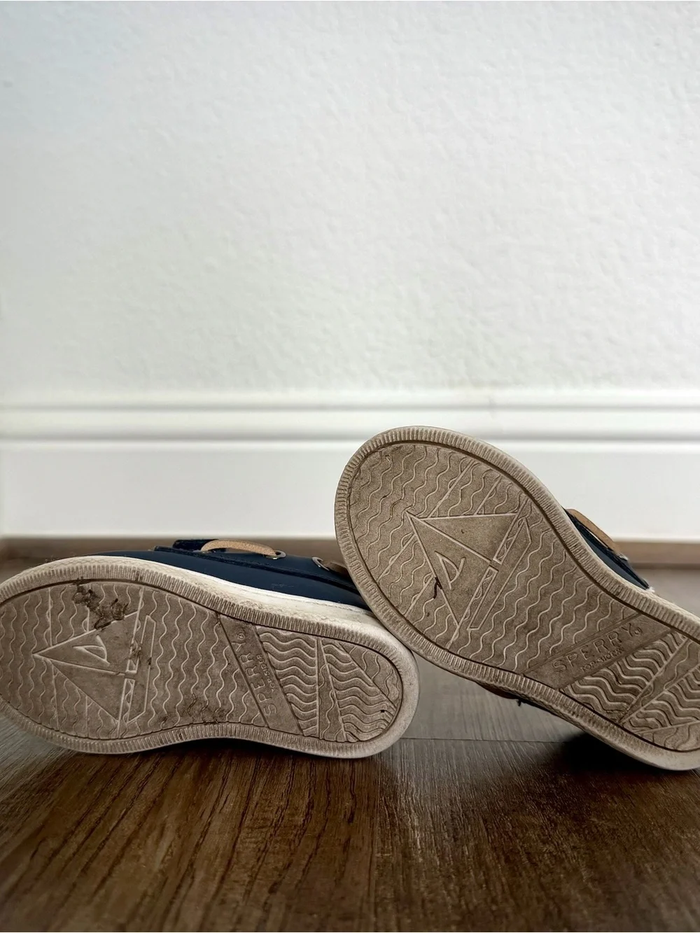 Sperry Authentic Original Boys Boat Shoes Navy 4M YBDB41625